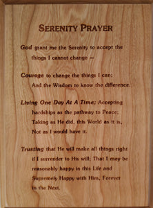 Serenity Plaque
