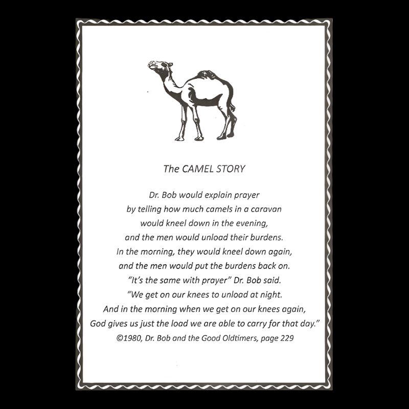 camel and tent story Inspiration Card: The Camel Story – Dr Bob's Home