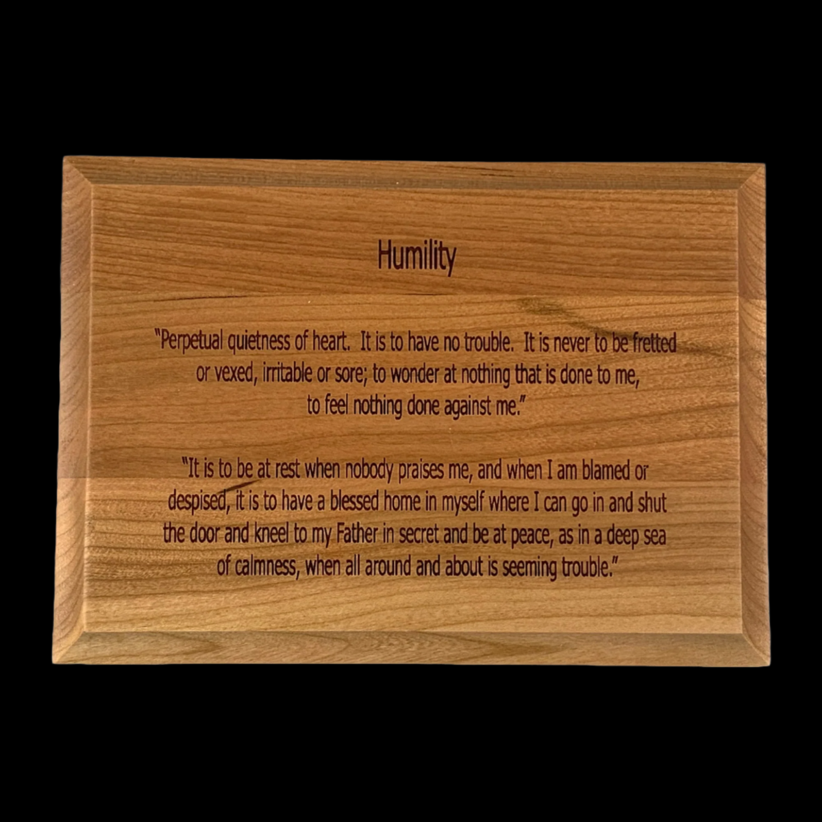 Humility Blocks Humility Plaque – Dr Bob's Home